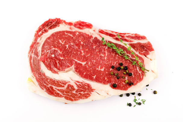 Slide rib eye beef preparation for cooking - Photo, Image