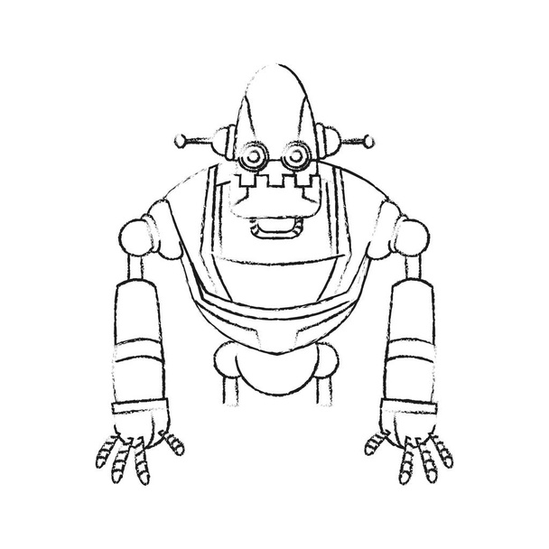 robot technology icon image - Вектор,изображение