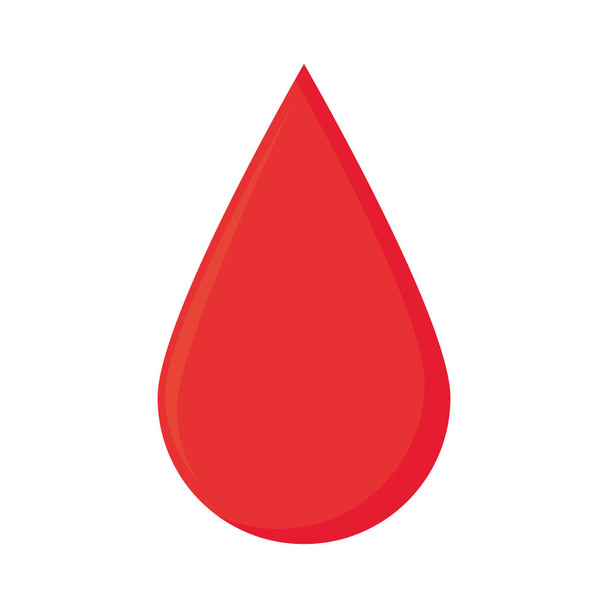 Blutspende mit rotem Tropfen - Vektor, Bild