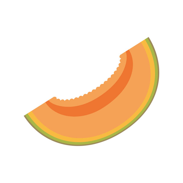 ikona plátek sladké ovoce papája - Vektor, obrázek