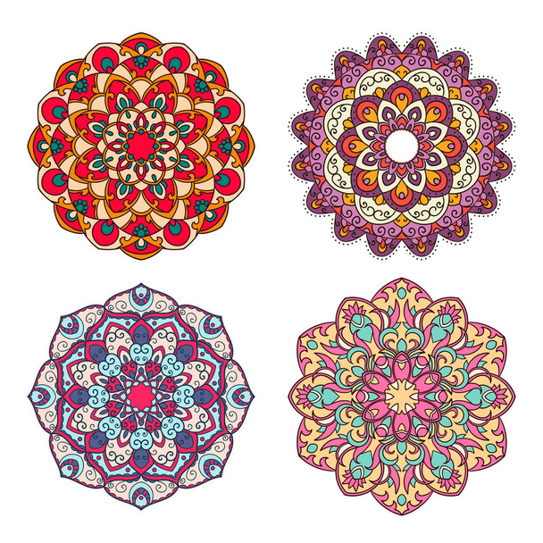Mandala. Ethnic decorative element. - Вектор,изображение