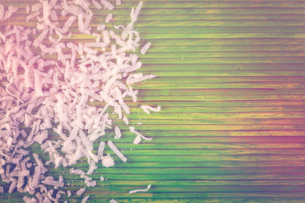 Coconut flakes close up - Photo, Image