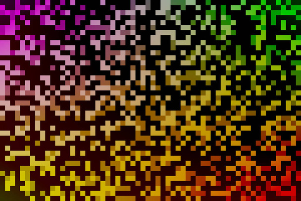 Цветной пиксельный радужный абстрактный фон
 - Вектор,изображение
