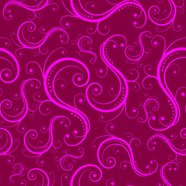 Floral violet seamless pattern - Vettoriali, immagini