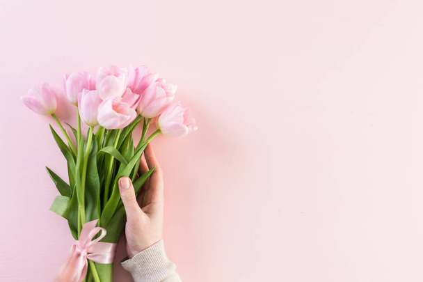 Pink tulips view - Valokuva, kuva
