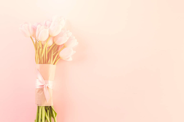 Strauß rosa Tulpen - Foto, Bild