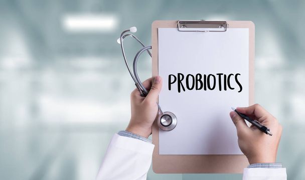 Probiotics medical equipment  eating healthy concept. - Foto, Imagem