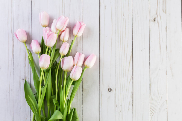 Bukiet różowych tulipanów - Zdjęcie, obraz