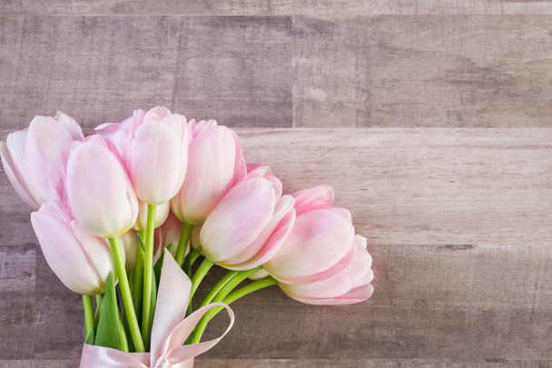 Buquê de tulipas rosa - Foto, Imagem