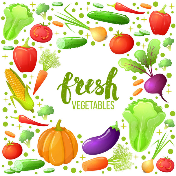 Set of vegetables - Vector, Imagen