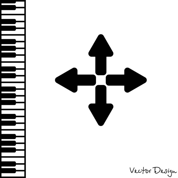 Flechas icono web
 - Vector, imagen