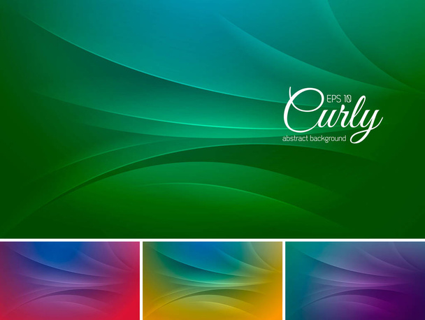 curly abstract background - Vector, Imagen