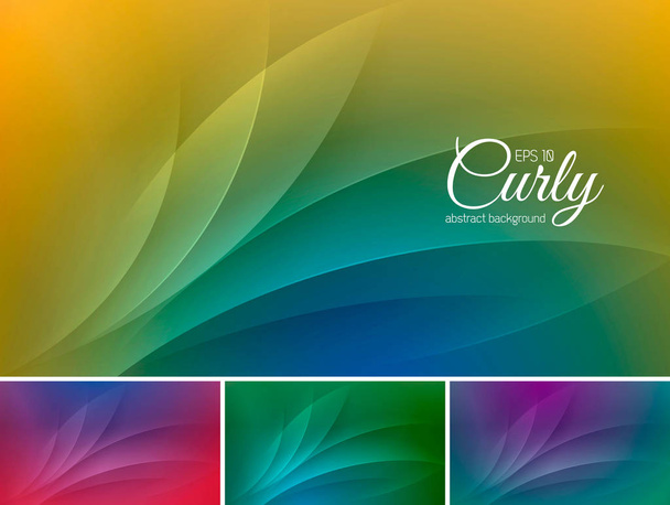 curly abstract background - Vektor, obrázek