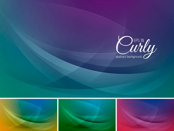 curly abstract background - Vector, afbeelding