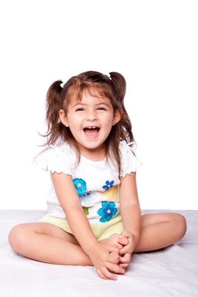 Cute happy toddler girl - Fotoğraf, Görsel