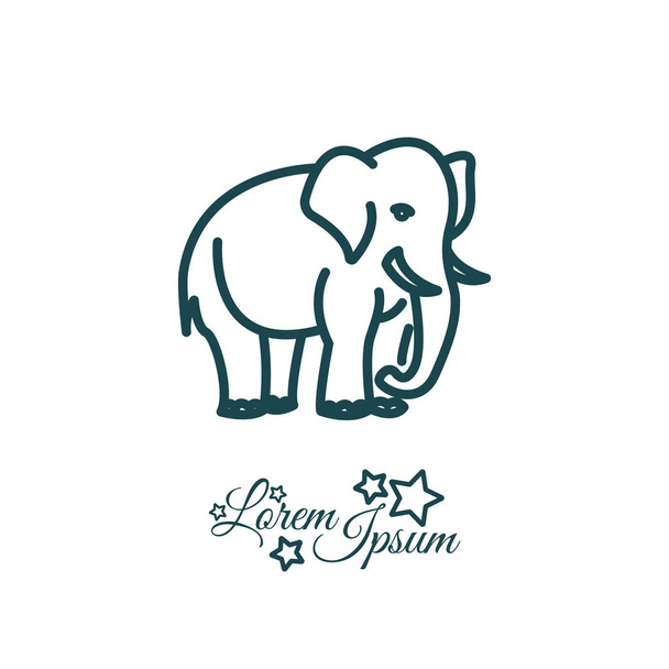 elefante icona semplice
 - Vettoriali, immagini