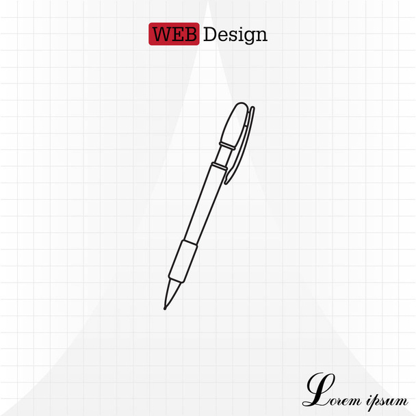 długopis ikona - Wektor, obraz