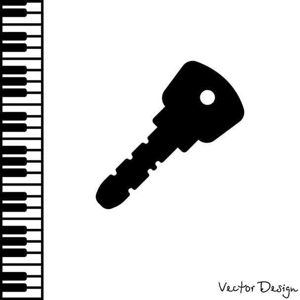 Schlüssel einfaches Symbol - Vektor, Bild