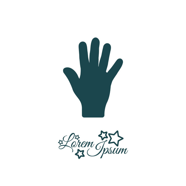 icono de la mano humana
 - Vector, Imagen
