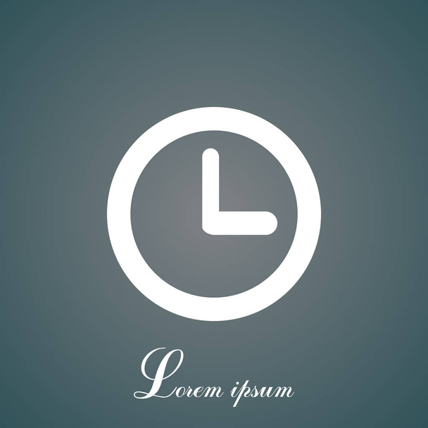 icône de ligne web horloge
 - Vecteur, image