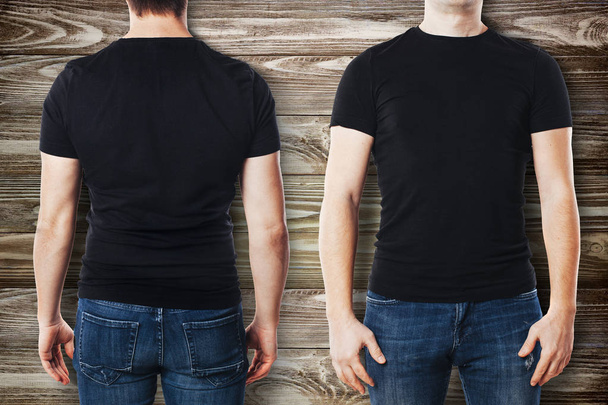 Young man with blank t-shirt template - Foto, Bild