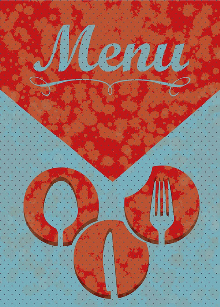 menu retro - Vector, Image