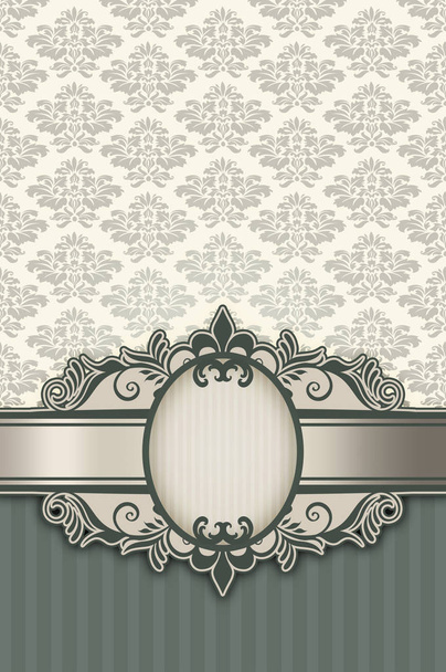 Decorative vintage background with frame. - Foto, immagini