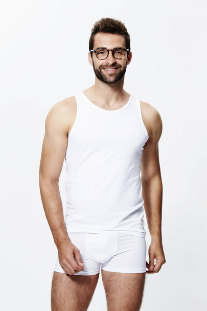Handsome man posing in shorts  - Φωτογραφία, εικόνα