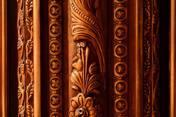 patrón de madera floral
 - Foto, Imagen