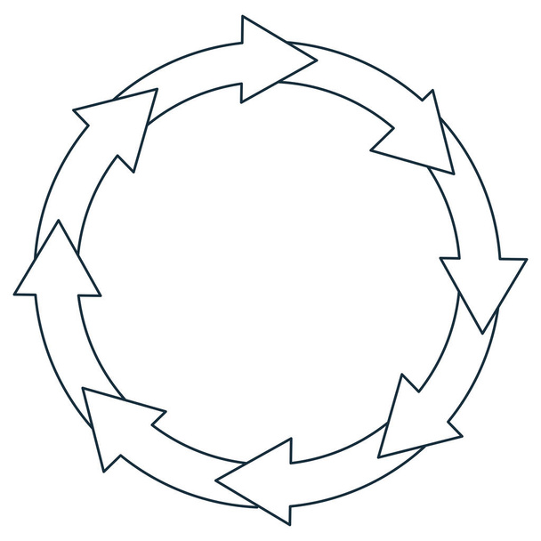figura matrica ciklus ikon - Vektor, kép