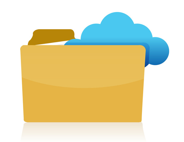 folder cloud storage - Foto, afbeelding