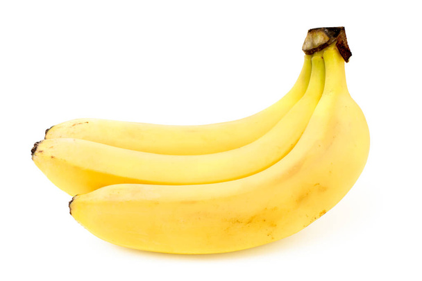 Trzy banany na białym - Zdjęcie, obraz