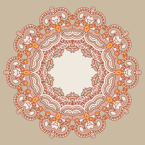 Patrón redondo ornamental
 - Vector, imagen