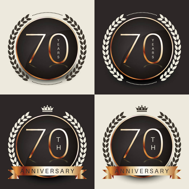 Logotipo della celebrazione del settantesimo anniversario. Collezione logo 70esimo anniversario
. - Vettoriali, immagini