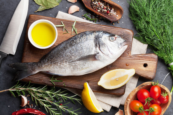 Fish cooking ingredients - Foto, Imagem