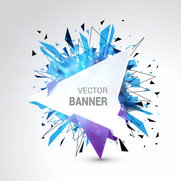 white blank banner  - Vector, Image