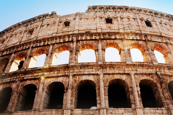 The iconic ancient Colosseum of Rome - Photo, Image