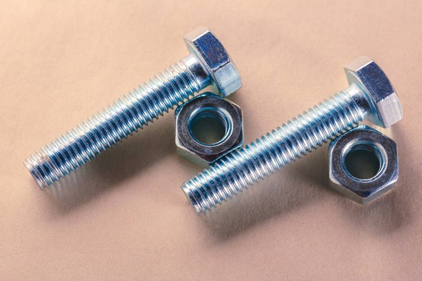 Screw bolts and nuts - Photo, Image