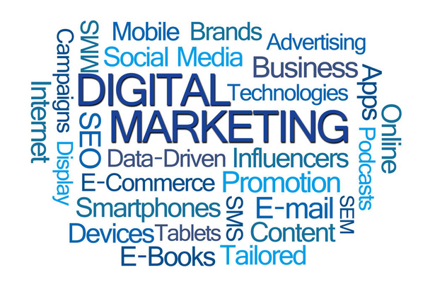 marketing digital nuvem de palavras
 - Foto, Imagem