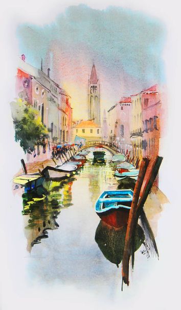 Malerei von Venedig  - Foto, Bild