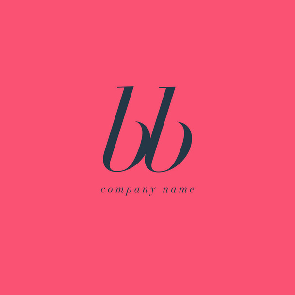 Bb の文字ロゴのテンプレート - ベクター画像