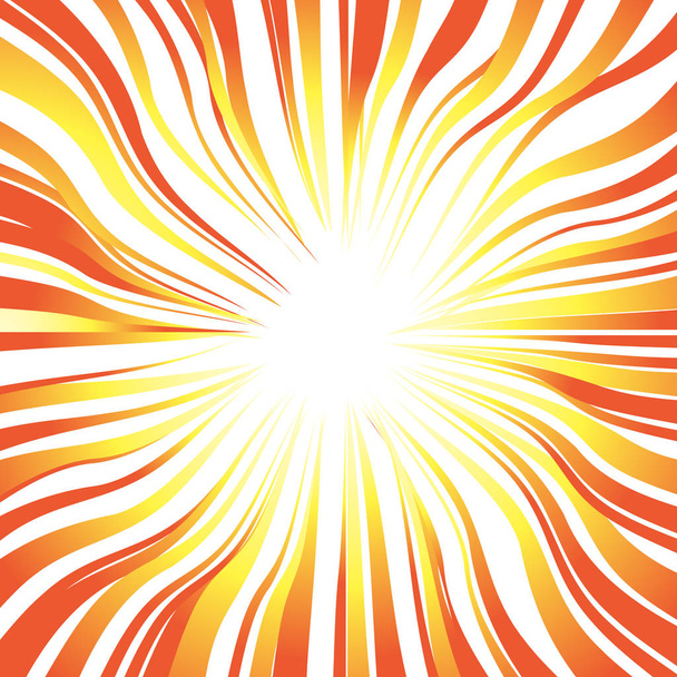 Sun's rays or explosion background for design speed, movement and energy. - Vector, Image