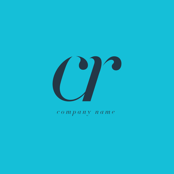 Cr 文字ロゴのテンプレート - ベクター画像