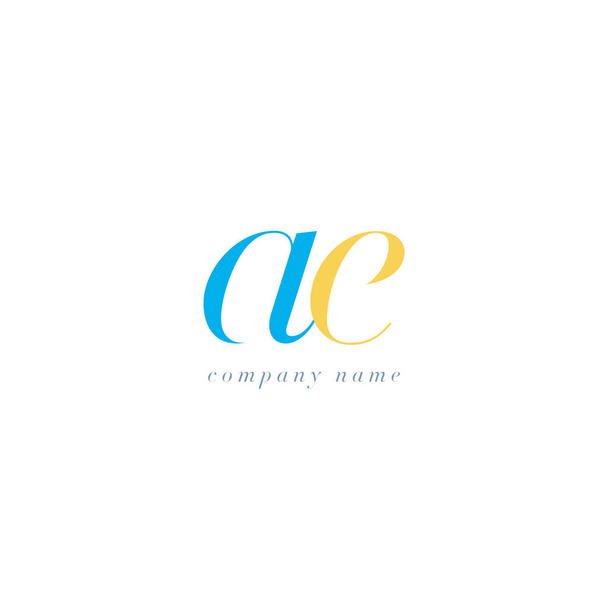 Ae 文字ロゴのテンプレート - ベクター画像