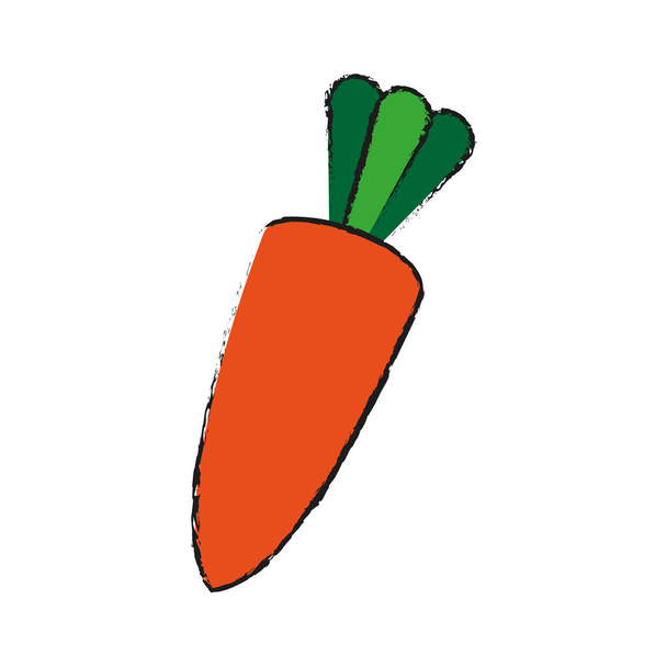 zanahoria icono vegetal - Vector, Imagen