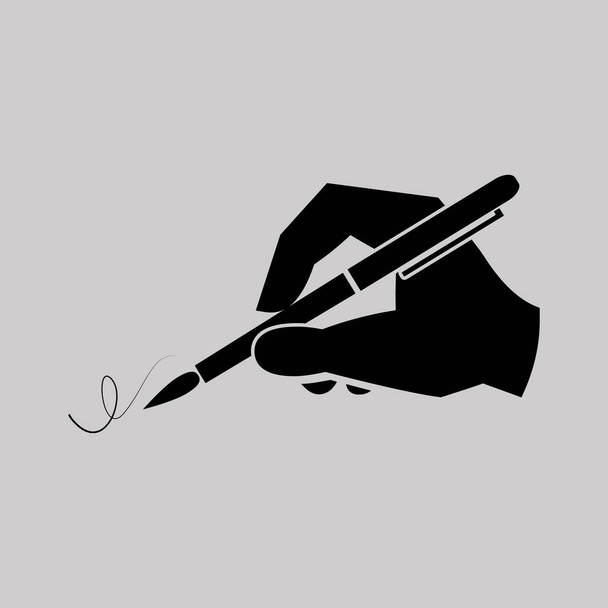 hand writing icon - Vector, Image