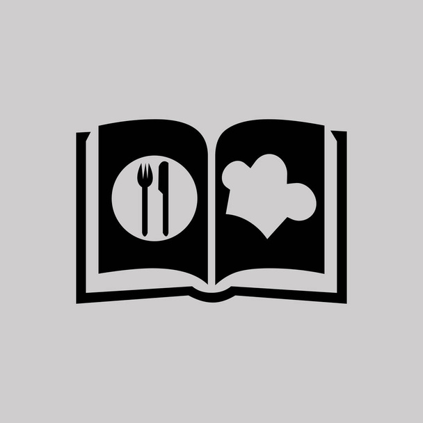 Ikona książka kucharz - Wektor, obraz