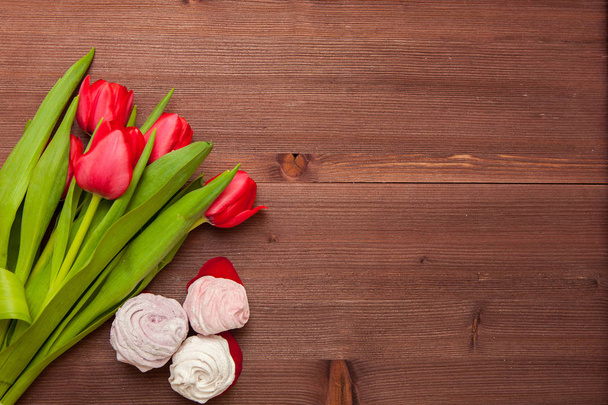 Fleurs de tulipes rouges
 - Photo, image