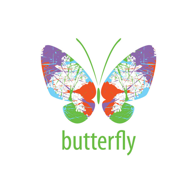 蝶のベクトルのロゴ - ベクター画像