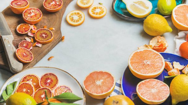 Natural fresh citrus fruits  - Foto, immagini